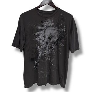 Gibson Guitar‎ Men's Double Sided Grunge Logo Distressed Size XL 24 x 28